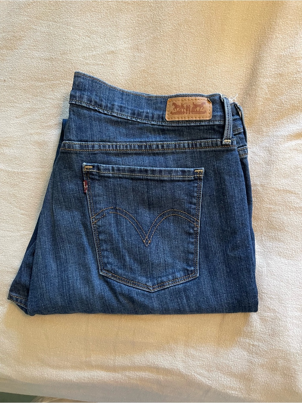 Classic Ladies Levis 505 Jeans - Dark Wash